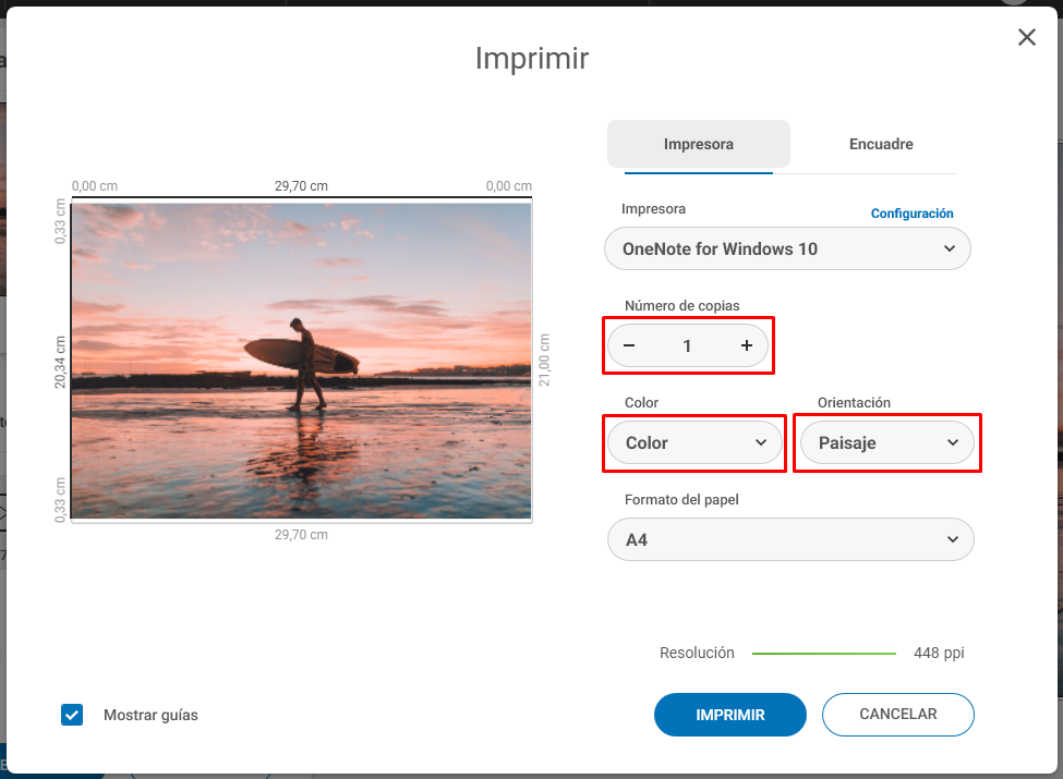 ¿Cómo imprimir fotos? inPixio